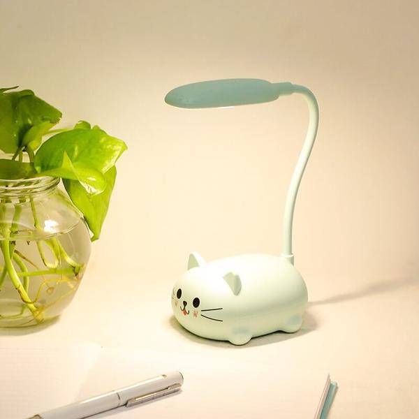 Mini Cartoon Cat LED Augen Schutz Leselampe USB Wiederaufladbare Schreibtischlampe | Karnz