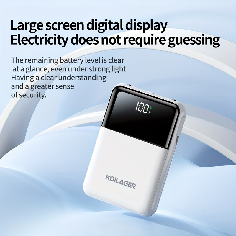 Powerbank 10000mAh Mini mit Display | Karnz