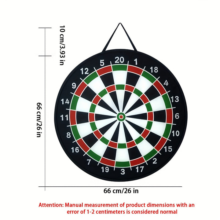 Karnz | Darts spiel | Spaß für alle - Großes Stoff-Dartboard für drinnen und draußen