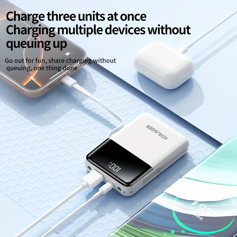 Powerbank 10000mAh Mini mit Display | Karnz