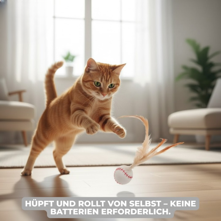 FetherSprint — Entfessle den wilden Jäger in deiner Katze mit lautlosem Spielspaß! | Karnz