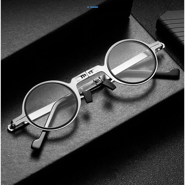 Ultraleichte, schraubenlose, faltbare Lesebrille aus Titanmaterial