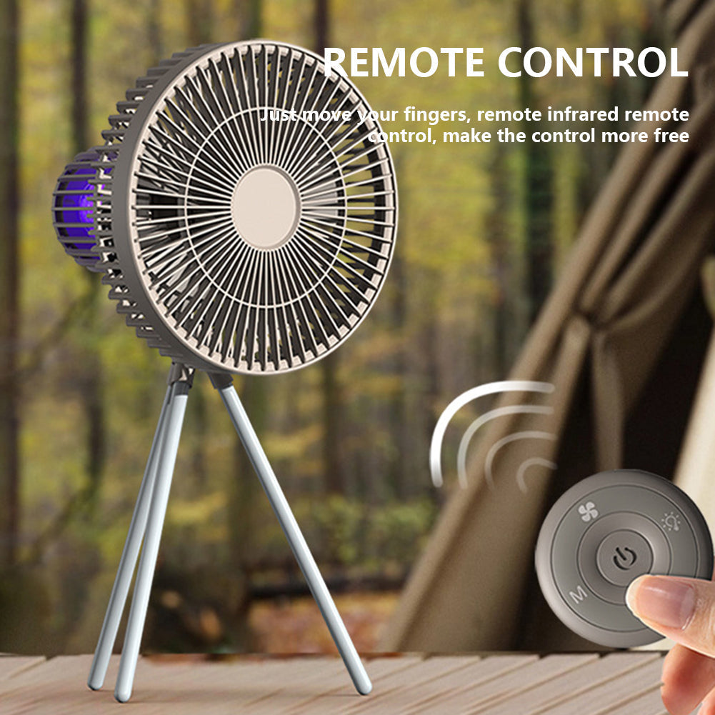 Tragbares Outdoor-Stimmungslicht Wiederaufladbarer Ventilator | Karnz