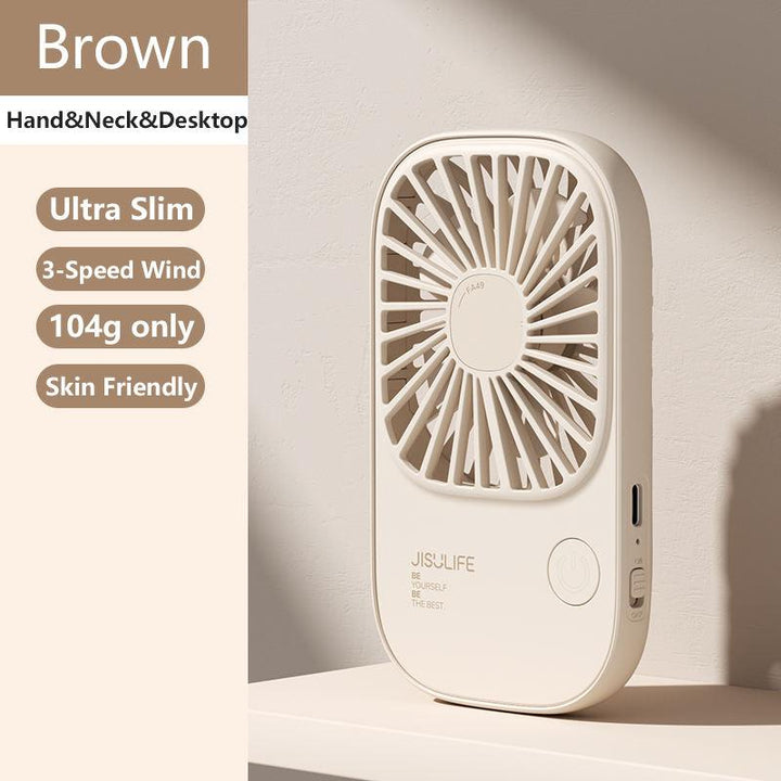 Mini Handheld USB wiederaufladbarer Ventilator mit 3 Geschwindigkeiten, tragbarer Wimpernventilator & Tischständer | Karnz