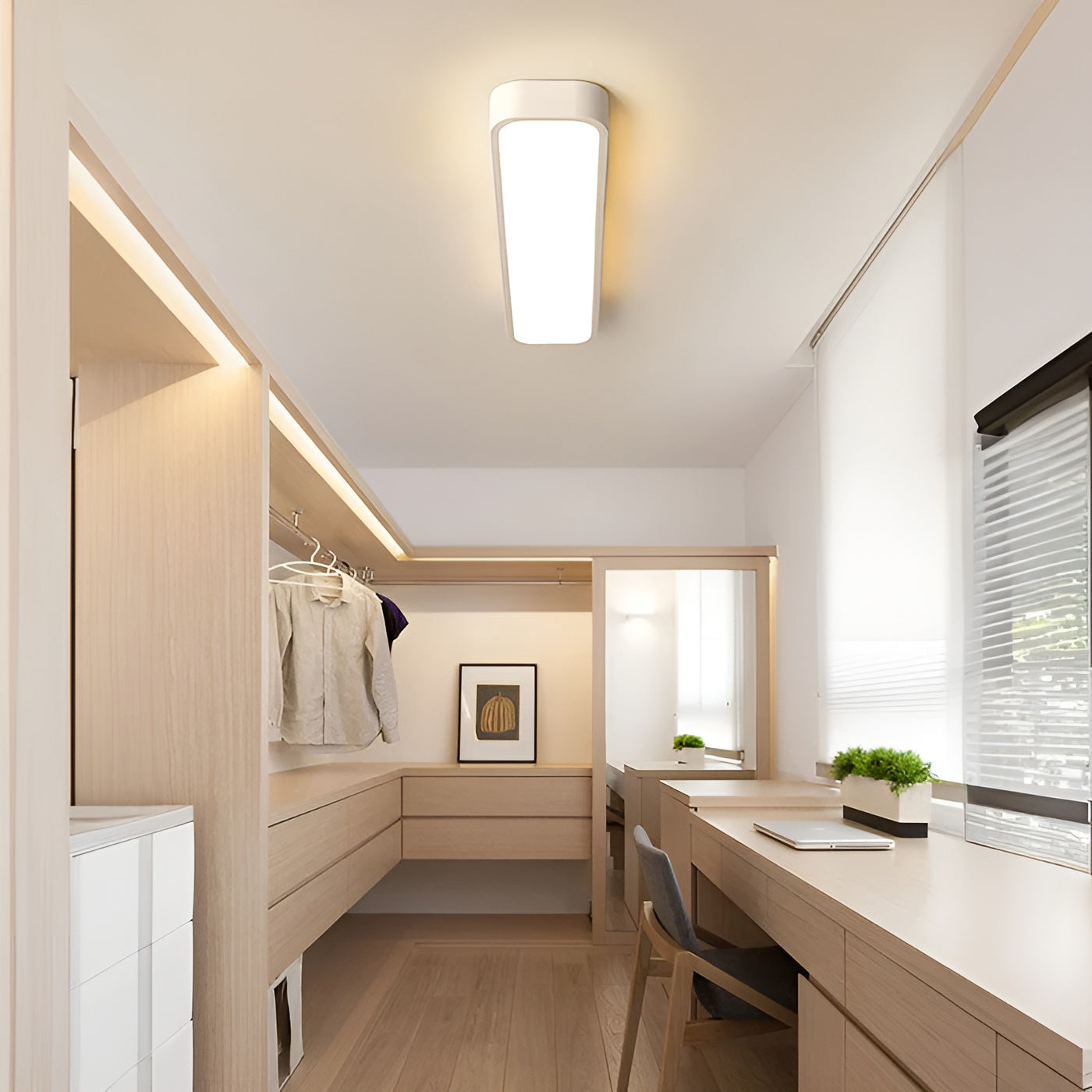 Rechteckige Deckenleuchte – Klare Linien & modernes Design | Perfekt für Wohn- und Essbereich