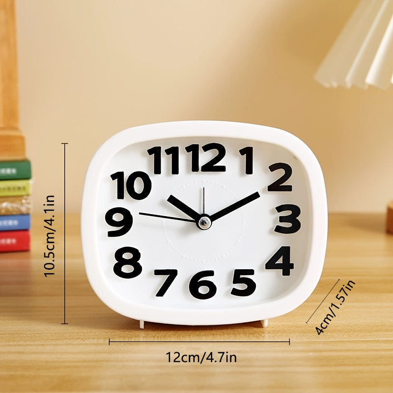 Stilvolle kompakte quadratische Uhr mit 3D-Design für moderne Dekoration | Karnz