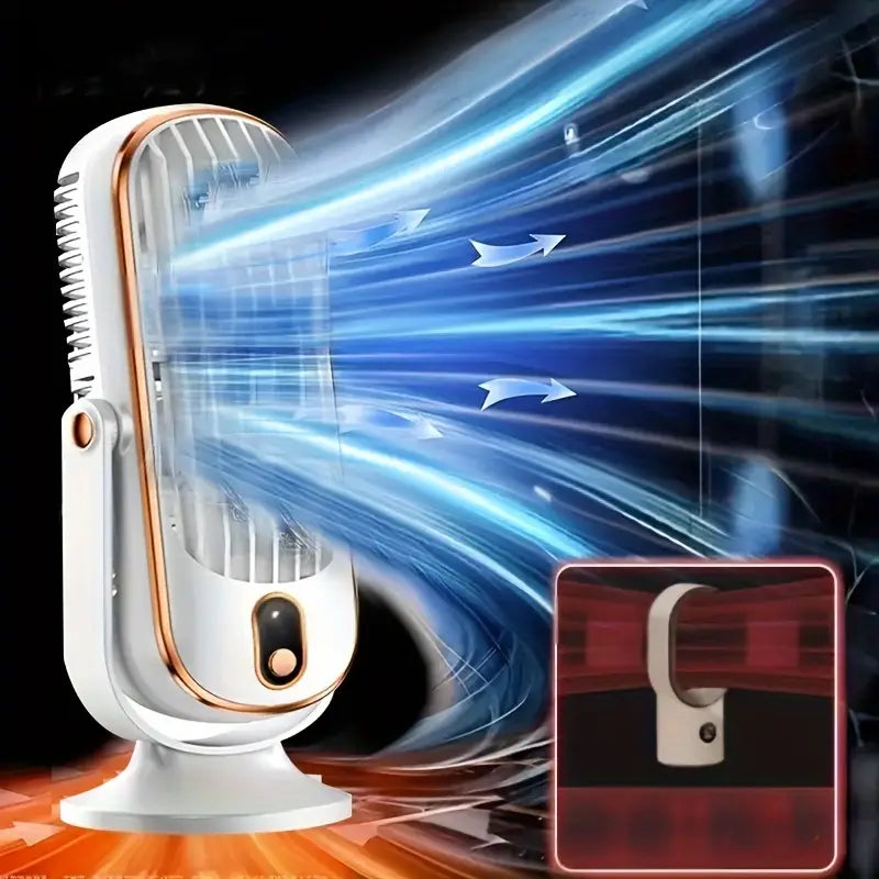 Tragbarer Mini-Luftkühler mit USB-Ladung – 5 Geschwindigkeiten & 720° Drehung | Karnz