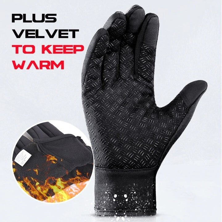 Karnz | HeatGripX winddichte thermische Slip-Handschuhe für kaltes Wetter