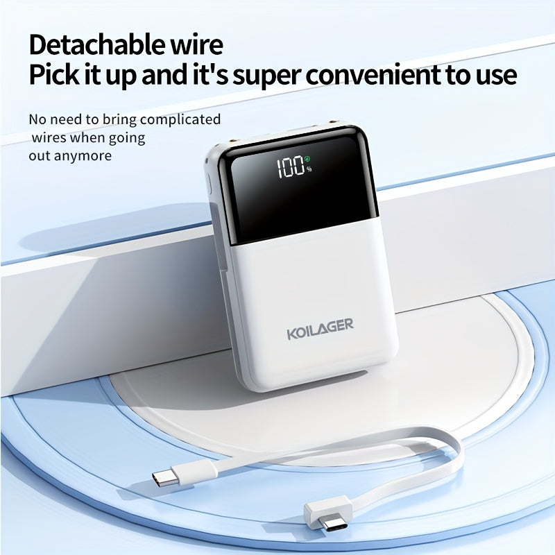 Powerbank 10000mAh Mini mit Display | Karnz