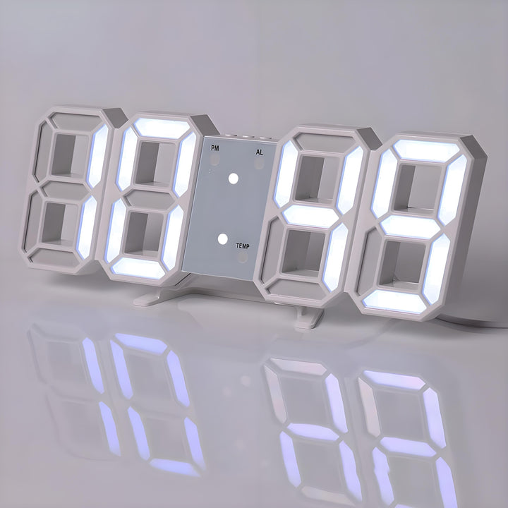 TimeSphere LED 3D Digitaluhr mit Kalender und Temperaturanzeige | Karnz