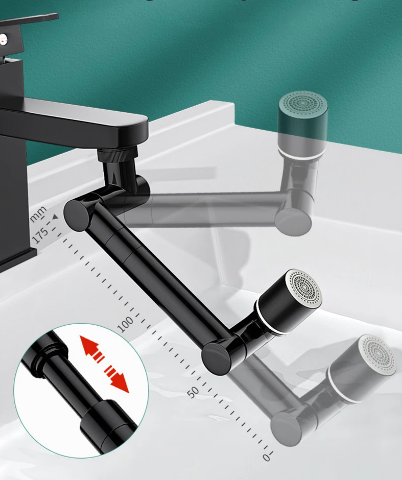 FlexiFlow 360° drehbarer und ausziehbarer Wasserhahnkopf Karnz