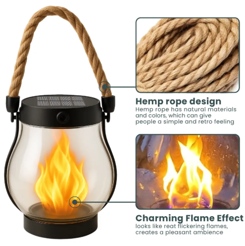 FlammAura — Verzaubere deinen Garten mit lebensechten Flammen, die Wärme und Magie schenken | Karnz