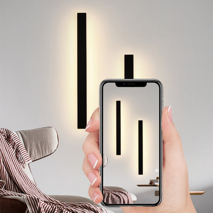 Zenith - Tight LED Wandleuchten Schwarzes Metall für Innen und Außen, modernes Design für Garten und Flur | Karnz
