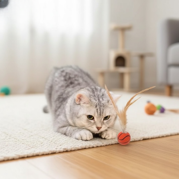 FetherSprint — Entfessle den wilden Jäger in deiner Katze mit lautlosem Spielspaß! | Karnz
