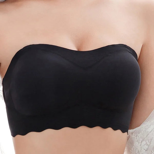 Karnz | Frauen Sexy trägerloser BH unsichtbare Push-Up-BHs