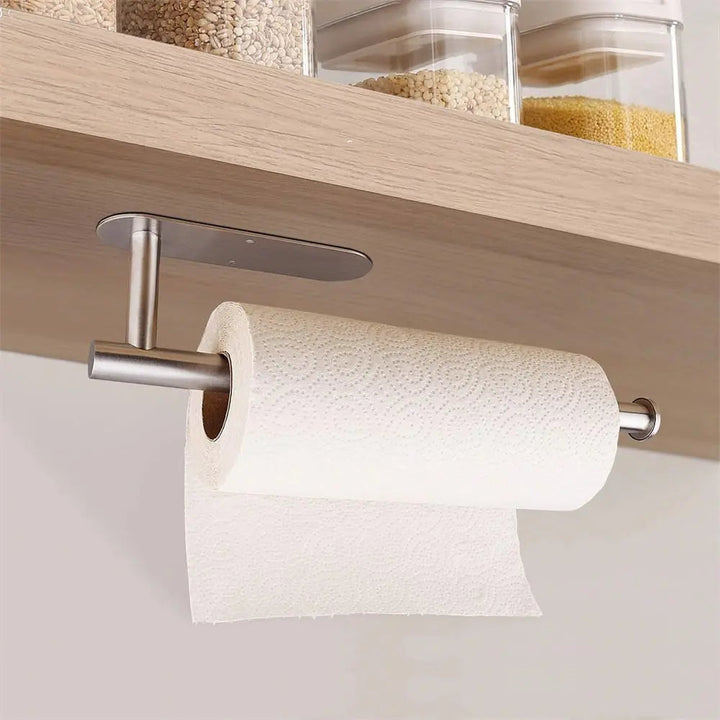 2-teilige Set wandmontierter Papierrollenhalter – kein Bohren, platzsparend & modern!