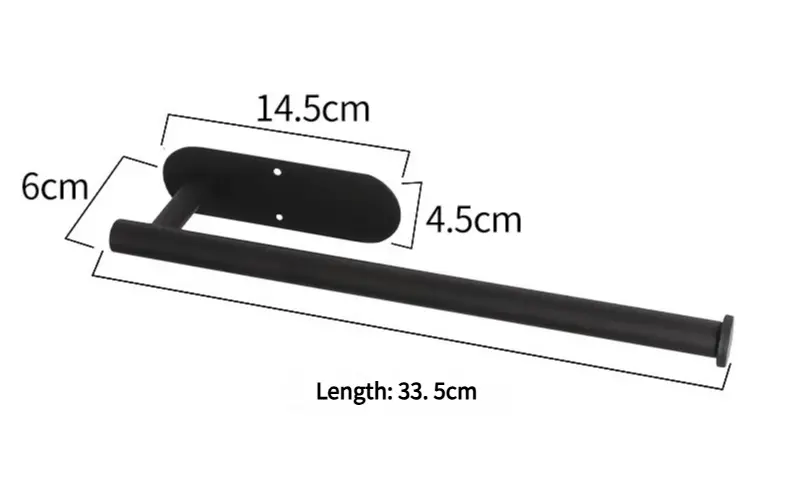 2-teilige Set wandmontierter Papierrollenhalter – kein Bohren, platzsparend & modern!
