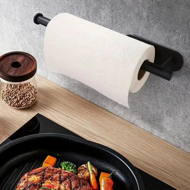 2-teilige Set wandmontierter Papierrollenhalter – kein Bohren, platzsparend & modern!