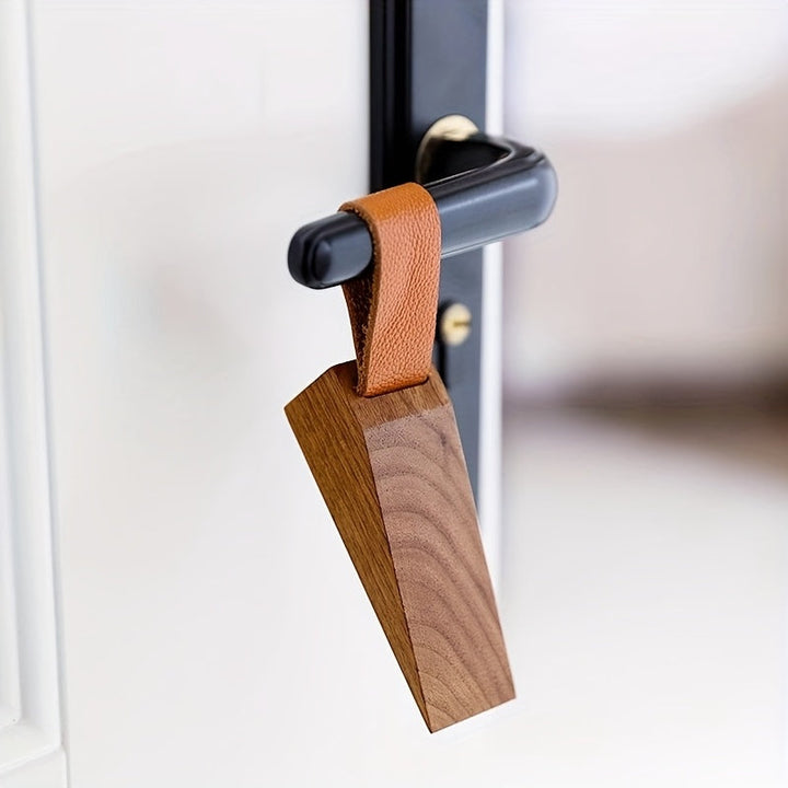 NordGrip Holz Türstopper – Skandinavisches Design mit rutschfester Basis | Karnz