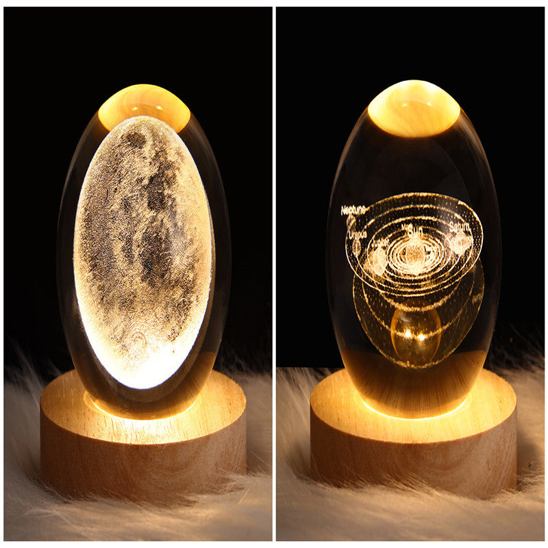 3D Galaxy Kristallkugel LED Nachtlicht | Karnz