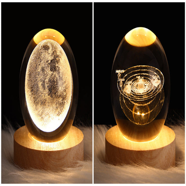 3D Galaxy Kristallkugel LED Nachtlicht | Karnz