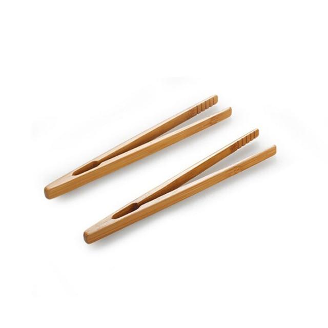 2 Stück Bambus Holz Toastzange | Karnz