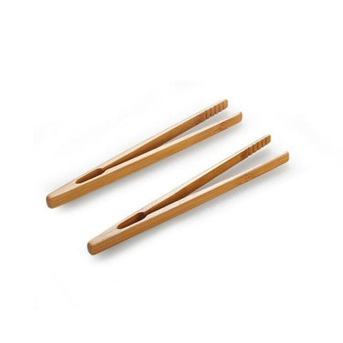 2 Stück Bambus Holz Toastzange | Karnz