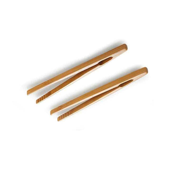2 Stück Bambus Holz Toastzange | Karnz