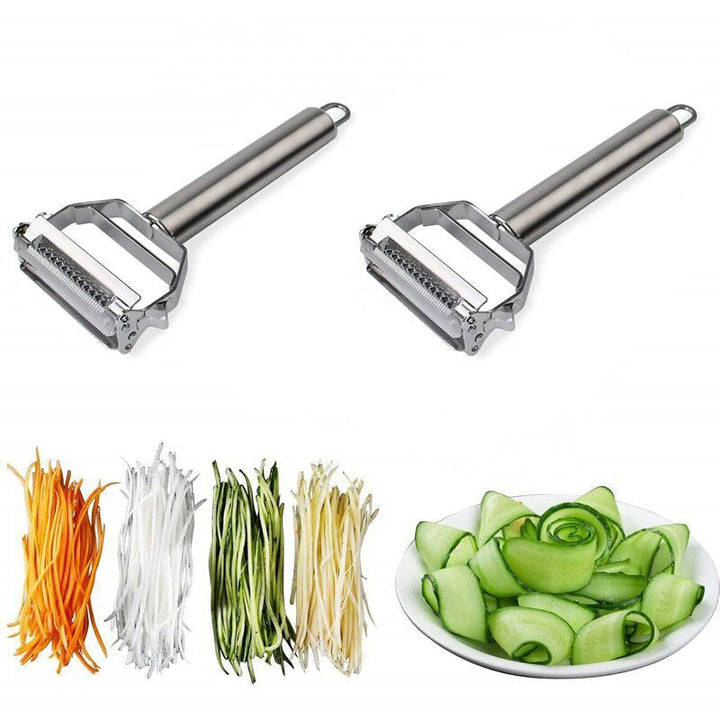 Praktischer und Sicherer Gemüseschäler – Hochwertiger Edelstahl-Schäler für Gemüse und Obst, Ergonomisch und Leicht zu Reinigen, Perfekt für die Küche | Karnz