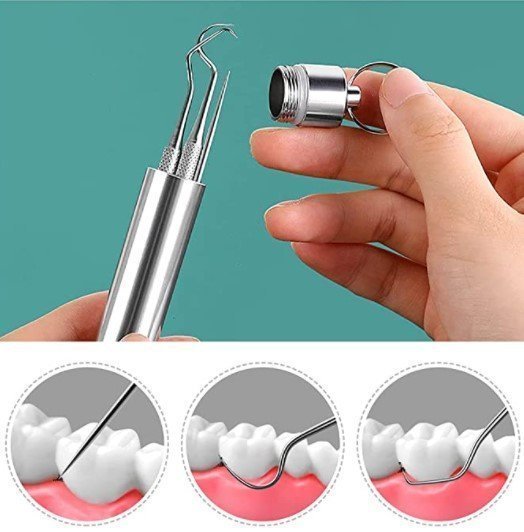 7-teiliges Edelstahl Zahnstocher Set | Karnz