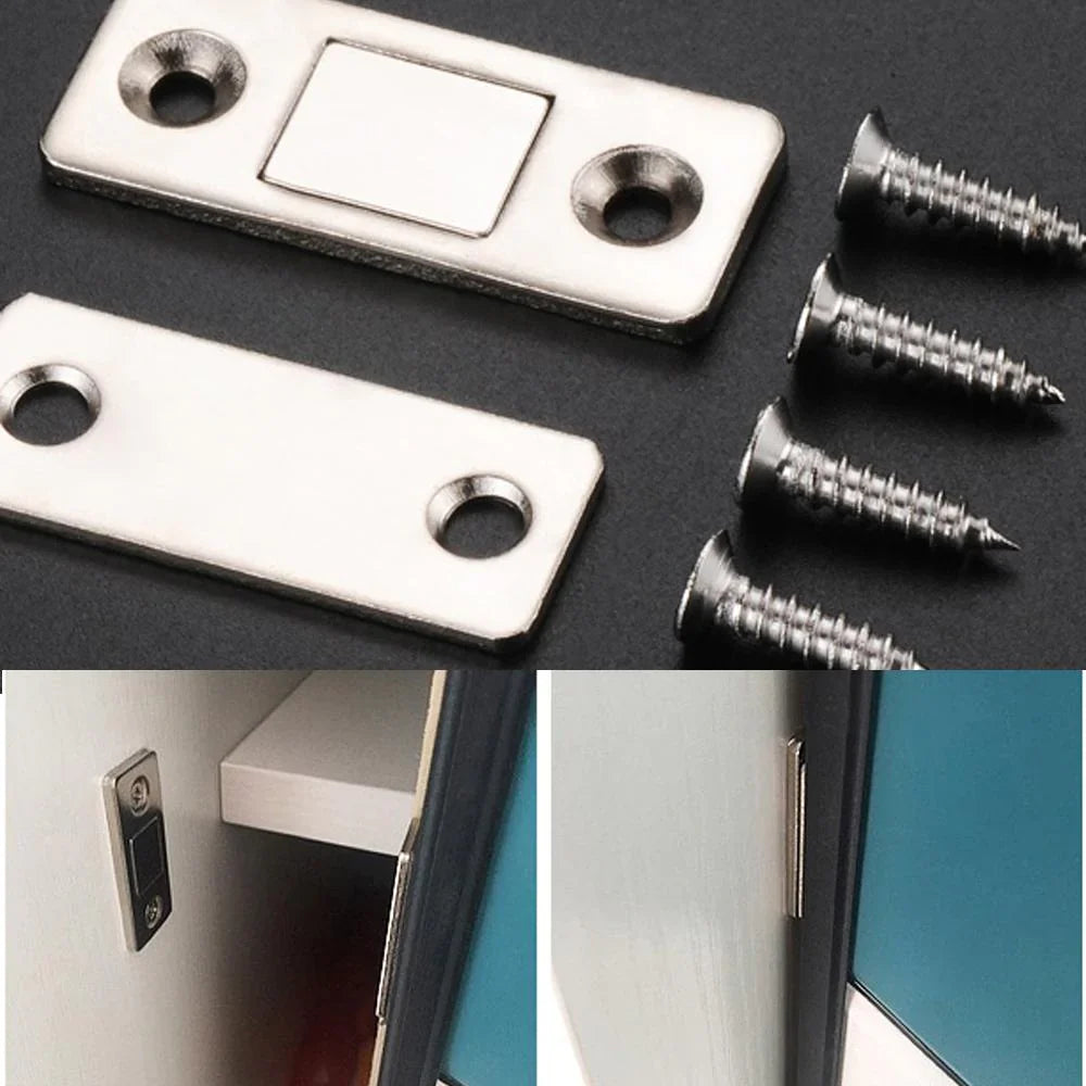 2 Stück Versteckte Türschließer Magnetisch Karnz