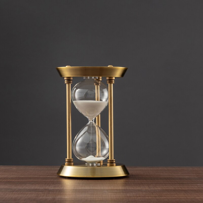 Karnz | 3/5/10 Minuten Retro Metall Handwerk Sanduhr Pendel Home Office Desktop Arrangement Ornament Sand Timer Sandglas Dekoration
