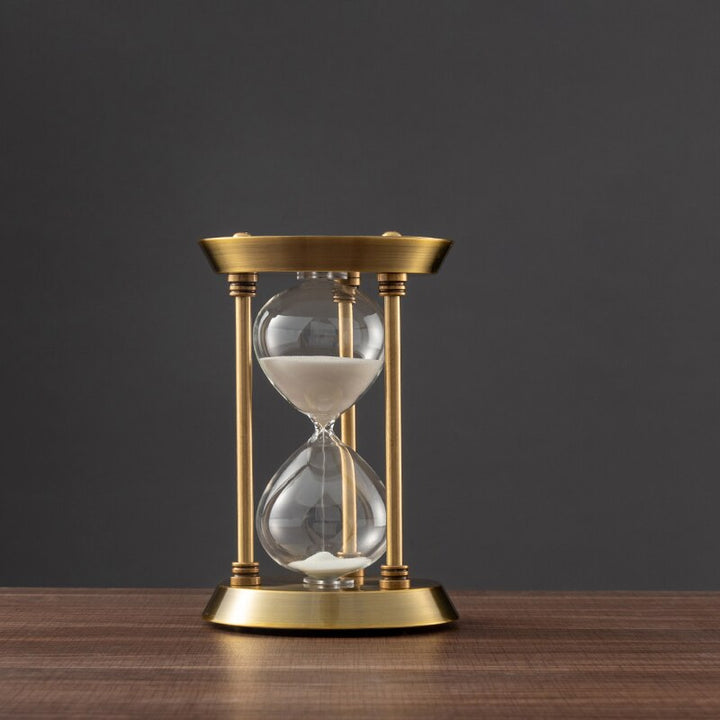 Karnz | 3/5/10 Minuten Retro Metall Handwerk Sanduhr Pendel Home Office Desktop Arrangement Ornament Sand Timer Sandglas Dekoration