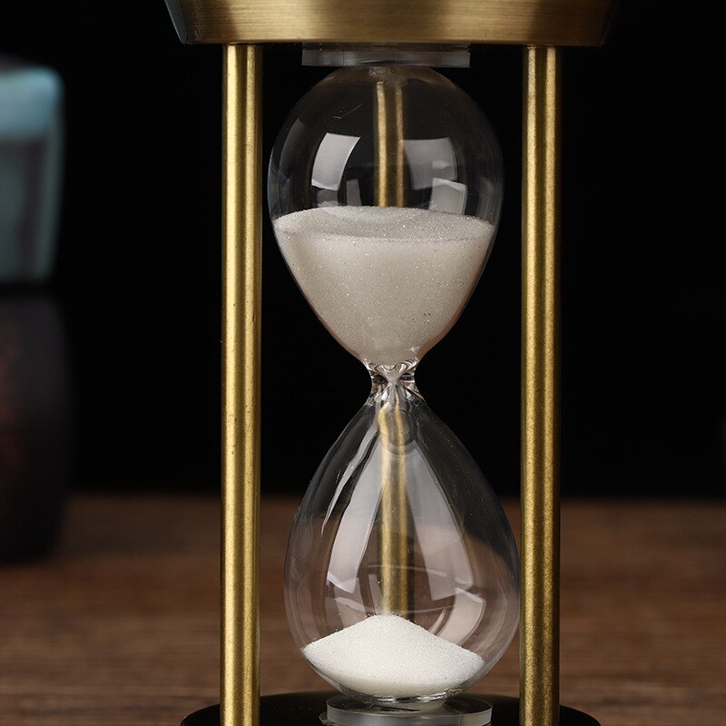 Karnz | 3/5/10 Minuten Retro Metall Handwerk Sanduhr Pendel Home Office Desktop Arrangement Ornament Sand Timer Sandglas Dekoration