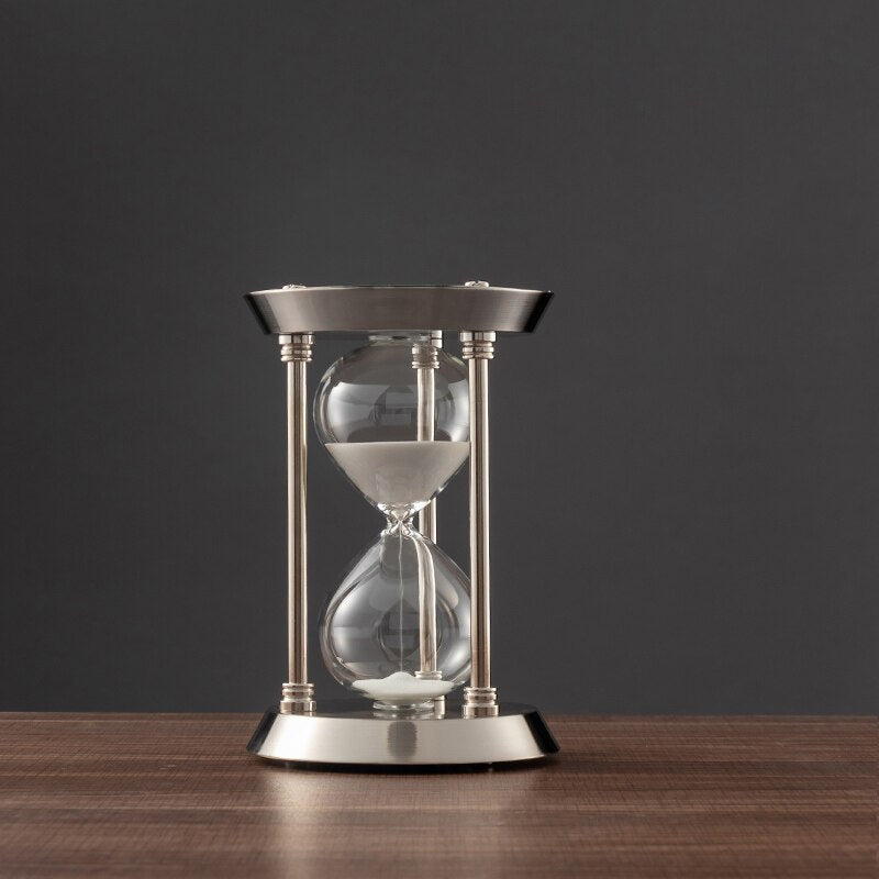 Karnz | 3/5/10 Minuten Retro Metall Handwerk Sanduhr Pendel Home Office Desktop Arrangement Ornament Sand Timer Sandglas Dekoration