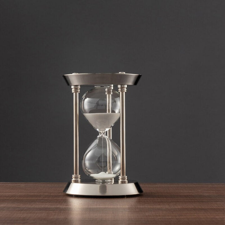 Karnz | 3/5/10 Minuten Retro Metall Handwerk Sanduhr Pendel Home Office Desktop Arrangement Ornament Sand Timer Sandglas Dekoration
