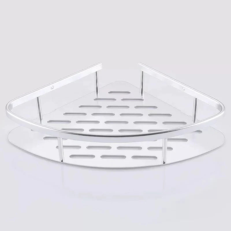 2-lagige Aluminium-Stahl-Eck-Badezimmerregal Karnz