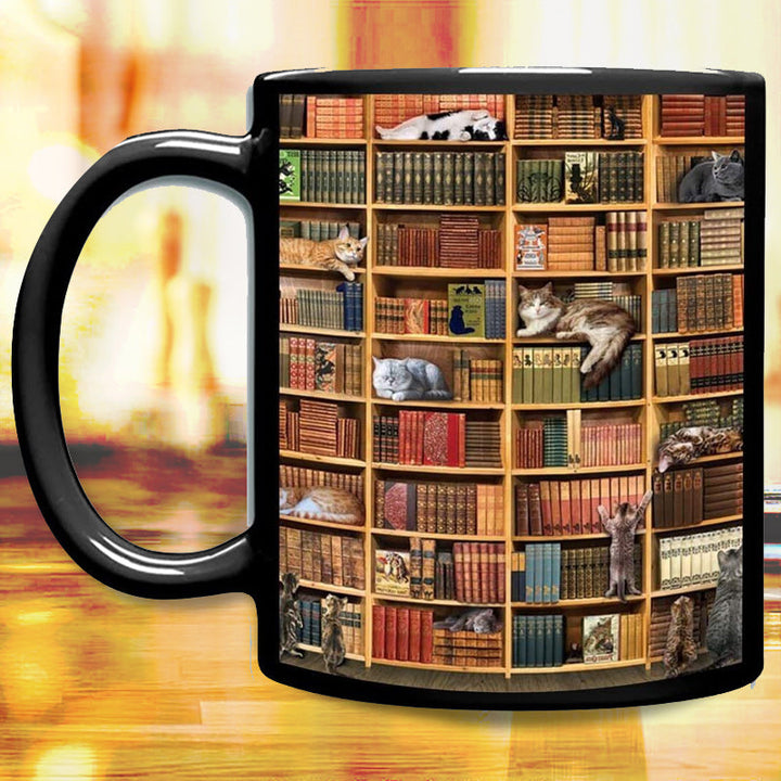 Kat Buch Liebhaber Keramische Kaffeetasse | Karnz