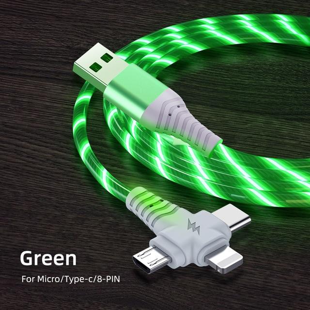 3 in 1 LED fließendes Ladekabel | Karnz