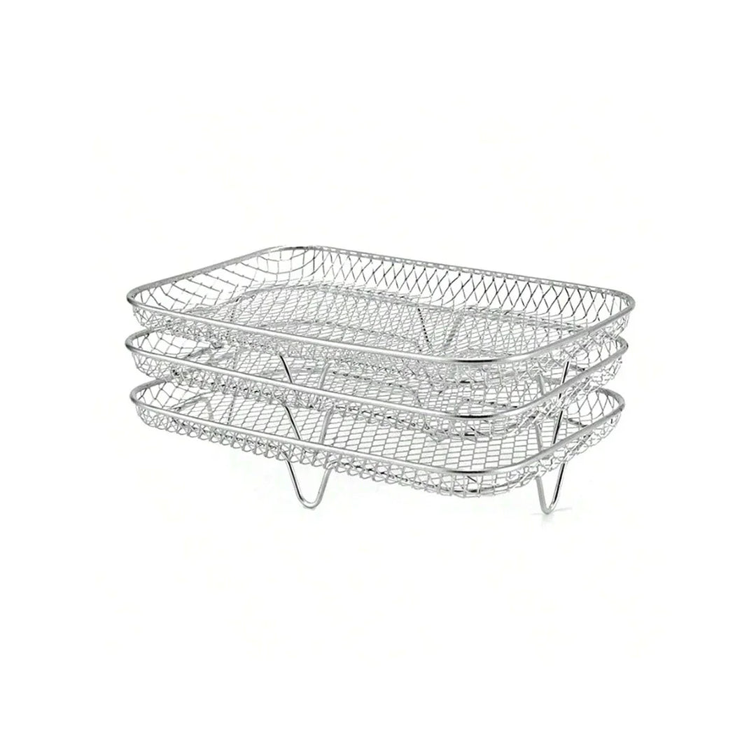 3-Tier Edelstahl Air Fryer Rack Universelles Stapelbares Zubehör | Karnz