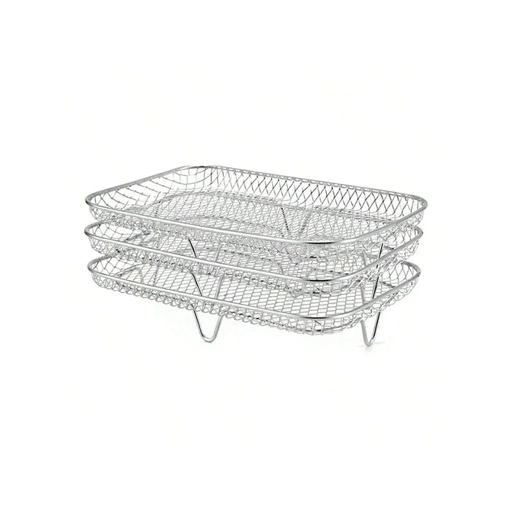 3-Tier Edelstahl Air Fryer Rack Universelles Stapelbares Zubehör | Karnz