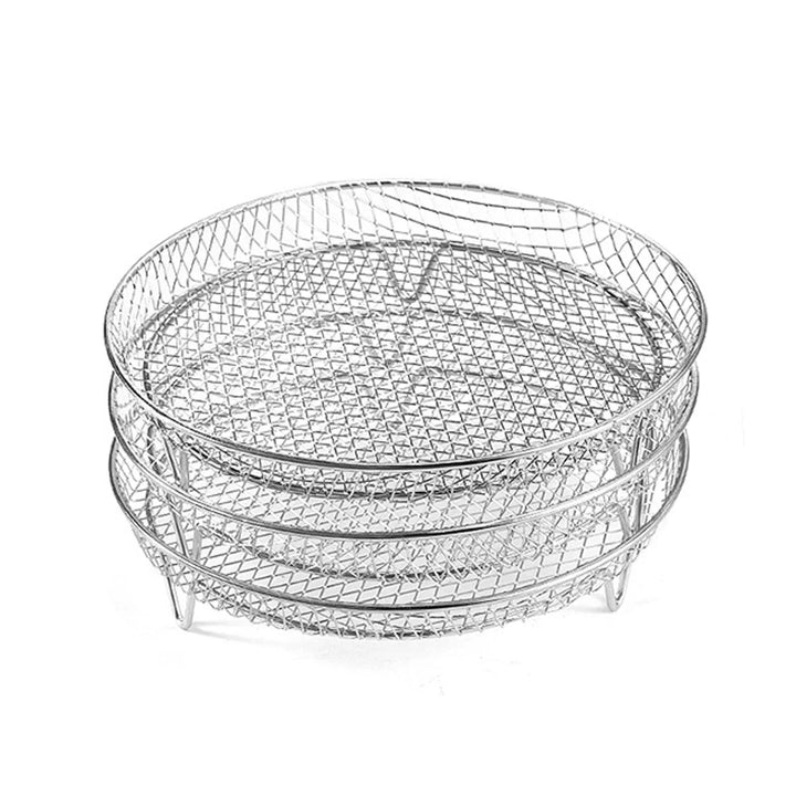 3-Tier Edelstahl Air Fryer Rack Universelles Stapelbares Zubehör | Karnz