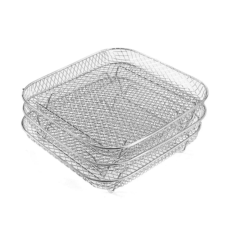 3-Tier Edelstahl Air Fryer Rack Universelles Stapelbares Zubehör | Karnz