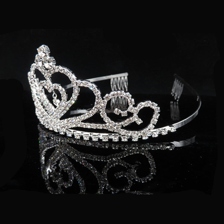 Damen Glamouröse Kristall Tiara Karnz