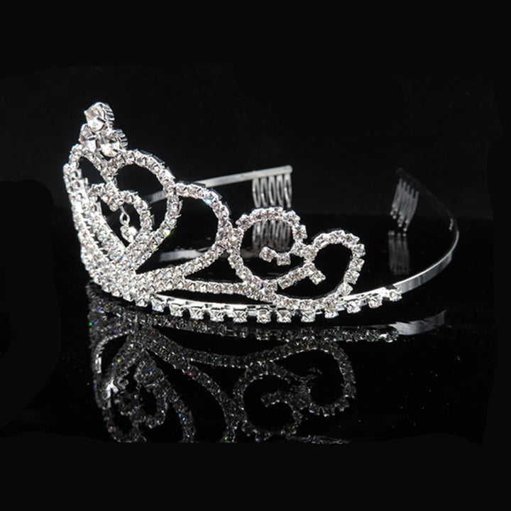 Damen Glamouröse Kristall Tiara Karnz