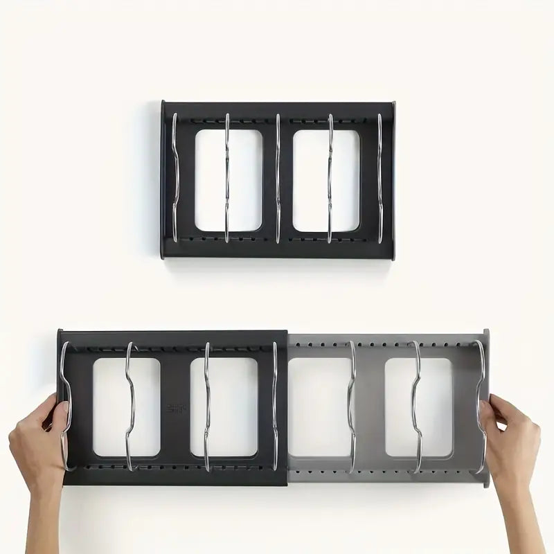 NeatStack Kochgeschirr Organizer Verstellbarer platzsparender Stauraum | Karnz
