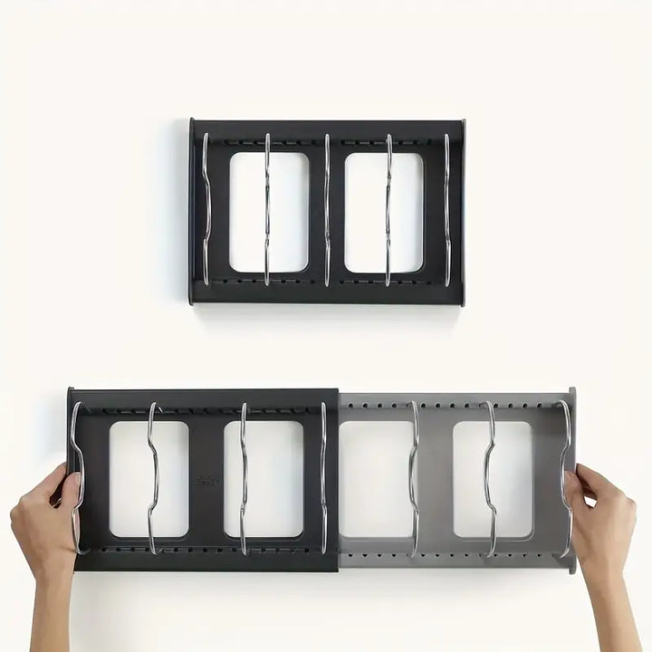 NeatStack Kochgeschirr Organizer Verstellbarer platzsparender Stauraum | Karnz
