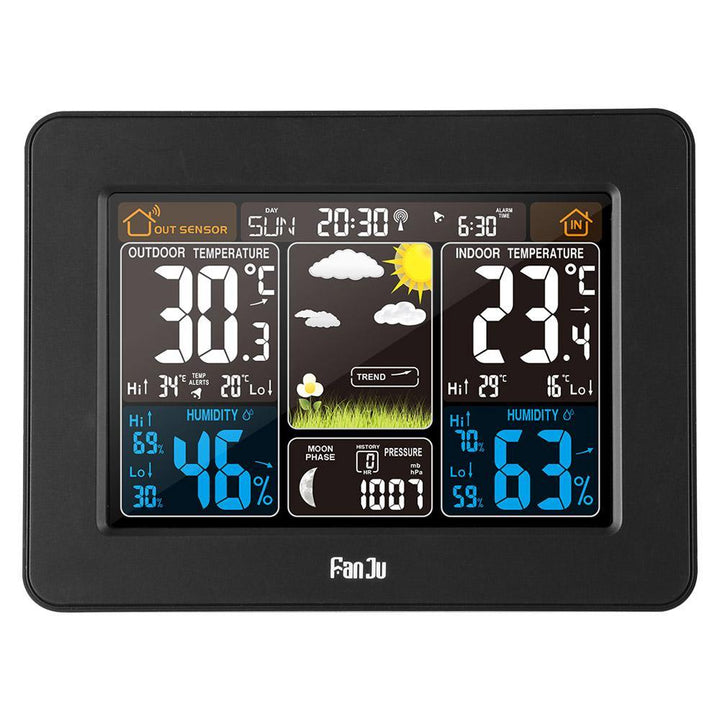 FanJu FJ3365 Smartwatch mit Wettersteuerung und rechteckigem Farbdisplay