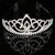 Damen Elegante Strass-Tiara mit floralem Design Karnz