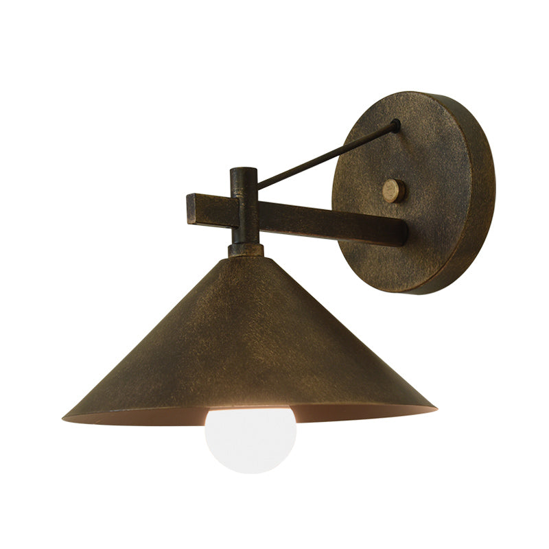 Industrielle Metall Kegel Wandlampe Vintage | Karnz